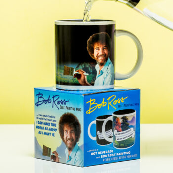 Bob Ross warmtegevoelige mok - op verpakking