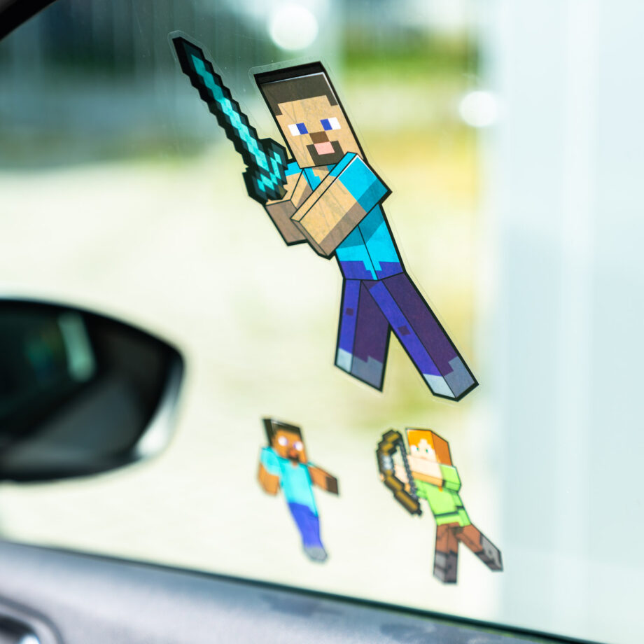 Minecraft Herbruikbare raamstickers